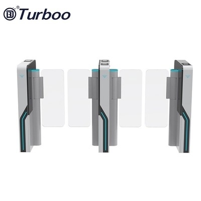 Compact High End Ultra Slim Swing Turnstile Gate RFID Access Control Speed Gate Turnstile