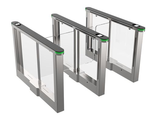 شراء بوابة مدخل مكتب المشاة بوابات دوارة بصرية مع قارئ بطاقة RFID online manufacture