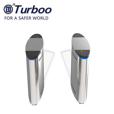 شراء SUS304 التعرف على الوجه رفرف حاجز الباب الدوار نصف ارتفاع الحاجز بوابة 100-240V 35W online manufacture