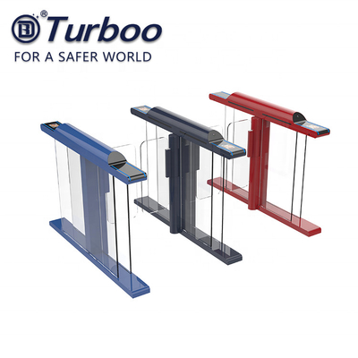 شراء RFID سوينغ الباب الدوار بوابة جاف الاتصال الجاف الاتصال 120w مع قارئ البطاقة online manufacture