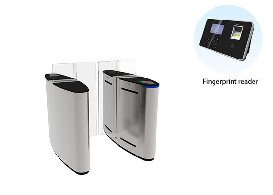 أمن التحكم البيومتري في الوصول البوابة المنزلقة رمز QR -Collecionador de cartões-RFID / رمز QR التعرف على الوجه / ICID